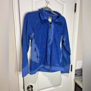 Patagonia Regulator R2 Sea Blue Fleece Full Zip Polartec Jacket Women's M Hike